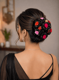 Rose Garden Braided Bun Extension – Black